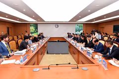 会见现场。图自mof.gov.vn