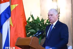 古共中央第一书记、古巴共和国主席米格尔·迪亚斯—卡内尔·贝穆德斯。图自越通社