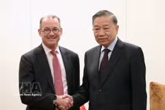 越共中央总书记、国家主席苏林会见美国部分经济集团代表