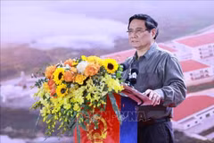 范明政总理发表讲话。图自越通社