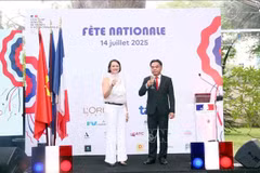 法国国庆纪念活动现场。图自越通社