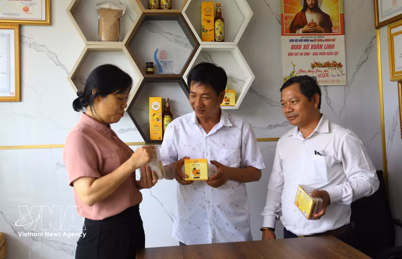 黎禄君公司的产品已荣获OCOP三星级认证，并成功出口至韩国市场。图自越通社