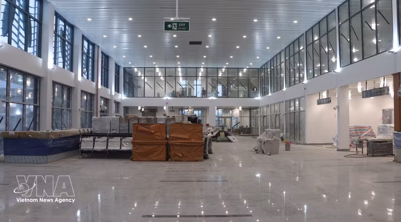 金瓯机场航站楼基本完工。图自越通社