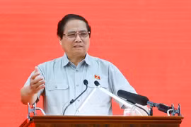范明政总理发表讲话。图自越通社