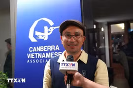 旅居堪培拉越南人协会主席、堪培拉越南企业家协会主席哈利·黄（Harry Hoàng）。图自越通社