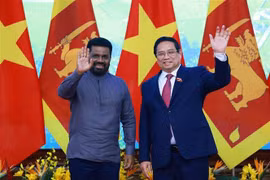 范明政总理会见斯里兰卡总统阿努拉·库马拉·迪萨纳亚克。图自越通社