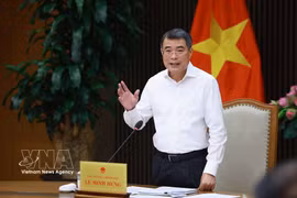 政府总理黎明兴在会议上发言。图自越通社