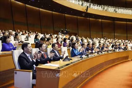 第十五届国会第十次会议现场。图自越通社