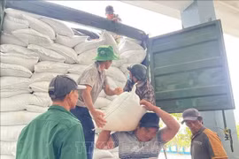 越南铁路公司抢运1.5万件救灾物资驰援中部以南地区。图自越通社