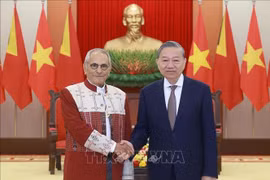 越共中央总书记苏林会见东帝汶总统