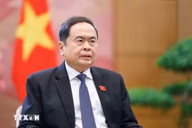 越南国会主席陈青敏。图自越通社