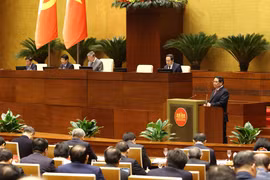 全国科技创新突破发展和国家数字化转型工作会议。图自越通社