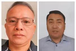 涉案人员阮文台（左）和黎忠科。图自越通社