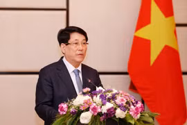 越南国家主席梁强。图自越通社