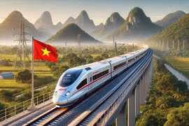 东西向高速铁路：南部地区绿色物流的突破性解决方案。图自越通社