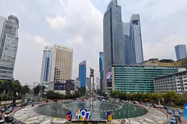印尼首都雅加达一角。图自越通社