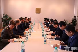 会谈场景。图自人民军队报