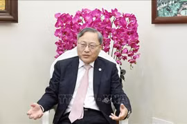 中联部前西欧局局长、察哈尔学会秘书长张建国。图自越通社