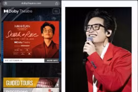 “何英俊现场演唱会–素描玫瑰”即将在好莱坞历史悠久的文化与艺术象征--杜比剧院举行。图自互联网