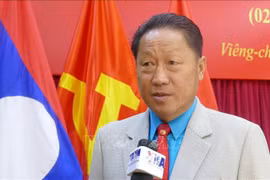 老挝中央宣传部常务副部长拉帕宋·纳翁赛。图自越通社