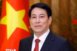 越南国家主席梁强。图自越通社