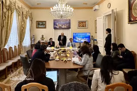 研讨会现场。图自越通社