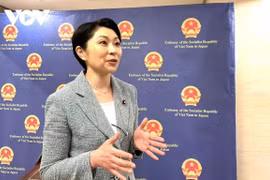 日越友好议员联盟主席、参议员小渕优子。图自越通社