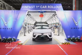 VinFast在印度开售高端电动VF7。图自越通社