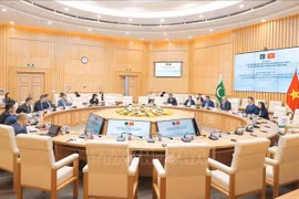 越南与阿塞拜疆政府间经贸与科技合作委员会第三次会议在河内召开。图自越通社