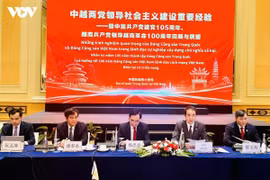 研讨会现场。图自越南之声