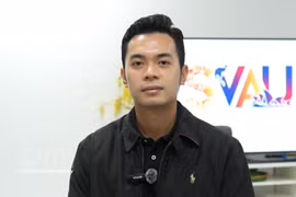 澳大利亚越南学生协会主席黄晋达。图自越通社