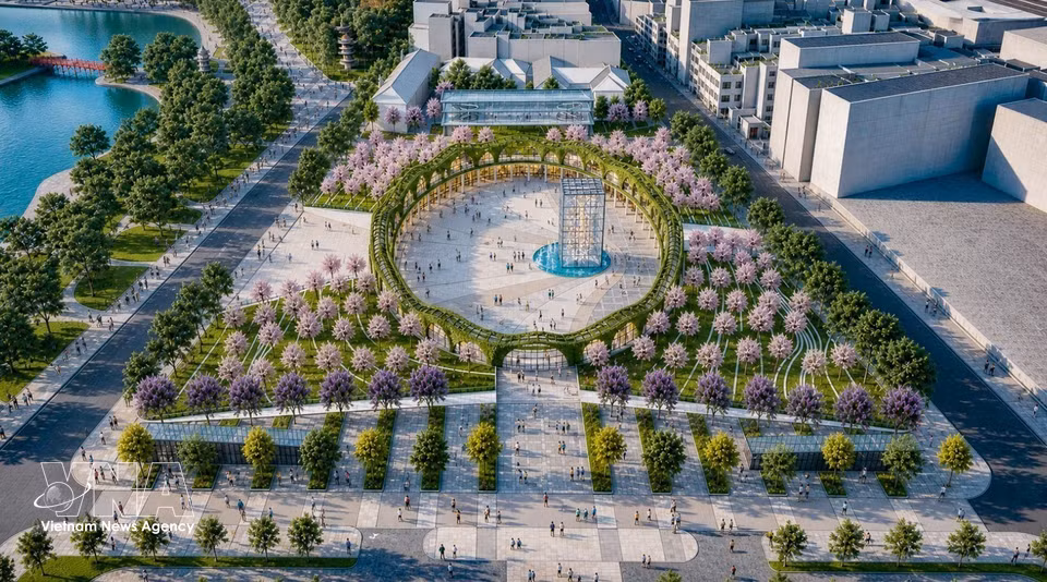 时代公园—广场效果图。图自越通社