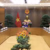 越共中央书记处书记、政府副总理范氏清茶会见了奥地利VAMED Engineering GmbH总经理、德国VAMED+WWH集团董事会成员塞萨尔·路易斯-菲利普·马赛