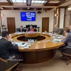越南科学技术翰林院院长陈鸿泰与俄罗斯国家原子能公司代表举行工作会谈。图自越通社