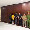 遭起诉的四名外国籍人员。图自越通社