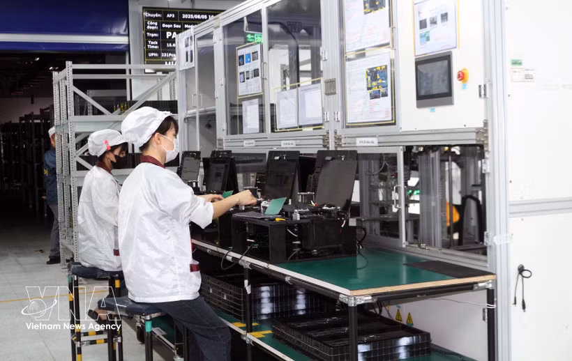 Wistron Infocomm越南有限公司在同文三工业园高效运营，增资2.84亿美元。图自越通社。