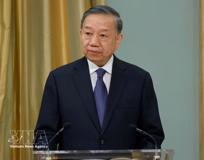 越共中央总书记、国家主席苏林 图自越通社