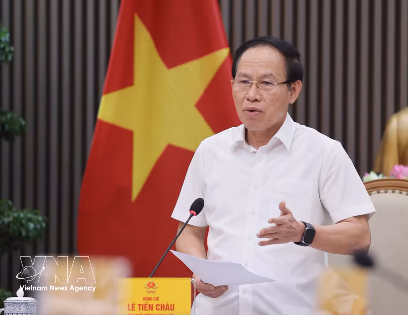 越南政府副总理黎进珠发表讲话 图自越通社