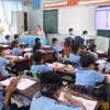 新外语教学方案不仅限于英语，西宁省学生还可选择学习其他多种外语。 图自越通社