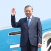 越共中央总书记、国家主席苏林率越南高级代表团离开河内，赴美国出席第81届联合国大会一般性辩论 图自越通社