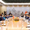 越南国会主席陈青敏与韩国国会议长赵正植举行会谈 图自越通社