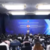 外交部党委常务副书记、外交部副部长阮孟强发表讲话 图自越通社