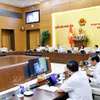 国会主席陈青敏在7月15日上午的国会常务委员会第四次会议上发表讲话。图片来源： 越通社 