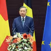 越共中央总书记、国家主席苏林在埃格蒙特皇家国际关系研究所发表施政演讲 图自越通社