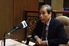 新加坡李光耀公共政策学院武明姜接受越通社记者的采访。图自越通社