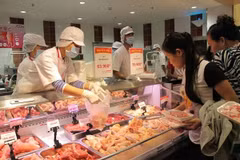 越南财政部统计局于6月6日上午公布，2025年5月居民消费价格指数（CPI）环比上涨0.16%。图自越通社