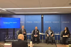 越南驻美国大使阮国勇出席东南亚战争遗产对话会。图自越通社