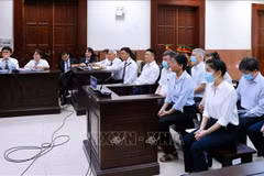 2025年5月8日，胡志明市高级人民法院继续开庭审理发生在全越石油运输与旅游有限责任公司（Xuyên Việt Oil公司）的案件。图自越通社