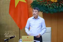 越南政府总理黎明兴发表讲话。图自越通社