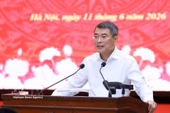 越南政府总理黎明兴发表讲话。图自越通社